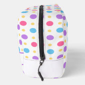 Trousse De Toilette Polka Fun Points Rose Violet Bleu (Droite)