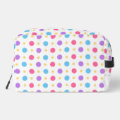 Trousse De Toilette Polka Fun Points Rose Violet Bleu (Verso)