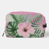 Trousse De Toilette Pouch d'accessoires pour fleurs d'hibiscus tropica (Verso)