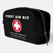 Trousse De Toilette Premier secours moderne Croix-Rouge noire Médicale (Coin droit)