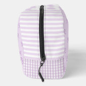 Trousse De Toilette Purple Stripe Bow Pattern Coquette Cosmetic (Droite)