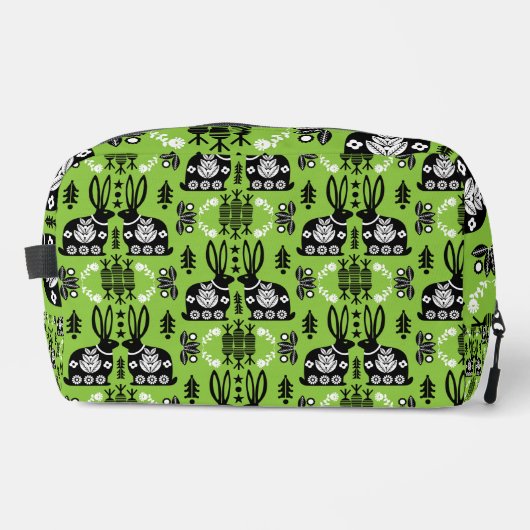 Trousse De Toilette Rabbit Nordic Scandinavian Folk Art (Recto)