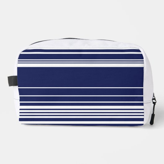 Trousse De Toilette Rayures complexes - Bleu (Recto)