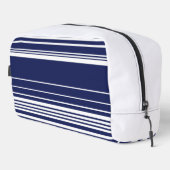 Trousse De Toilette Rayures complexes - Bleu (Coin droit)