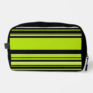 Trousse De Toilette Rayures complexes - Vert Citron