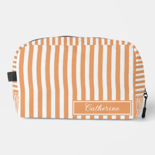 Trousse De Toilette Rayures orange abstrait rétro joli