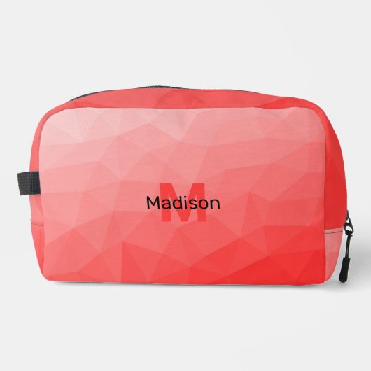 Trousse De Toilette Red gradient geometric mesh pattern Monogram (Recto)