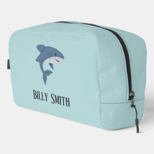 Trousse De Toilette Requin bleu mignon personnalisé