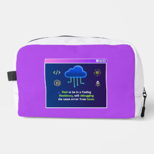 Trousse De Toilette Résidence de codage drôle, Hacker néon rétro synth