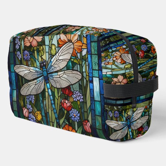 Trousse De Toilette Retro Dragonfly art peinture botanique boho (Coin gauche)