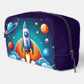 Trousse De Toilette Retro, fusée spatiale (Coin droit)