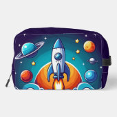 Trousse De Toilette Retro, fusée spatiale (Verso)
