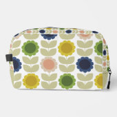 Trousse De Toilette Retro Groovy Summer Flowers Stems (Recto)