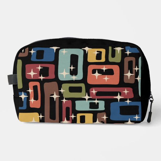 Trousse De Toilette Retro Mid-Century Moderne Abstrait (Recto)