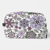 Trousse De Toilette Retro Pastel Pink Purple Floral Seamless Pattern (Recto)