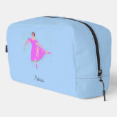 Trousse De Toilette Robe rose Prima Ballerina Danseuse Personnalisée (Coin droit)