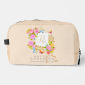 Trousse De Toilette Romantisme Fleur Jardin Monogramme Beige (Recto)