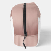 Trousse De Toilette Rose Gold Tendance Métalisé Drips Monogramme (Droite)