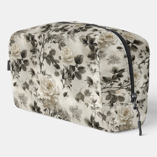Trousse De Toilette Rose grise classique (Coin droit)