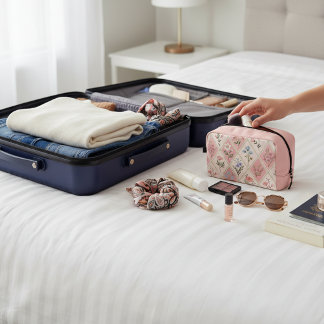 Trousse De Toilette Rose pastel