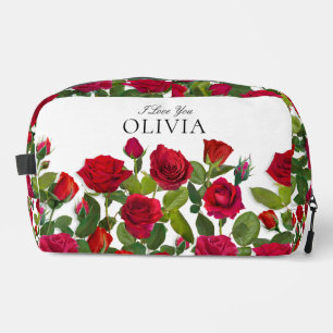Trousse De Toilette Rose Rouge Moderne Minimaliste Je T'Aime