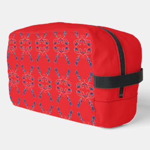 Trousse De Toilette Rouge et bleu