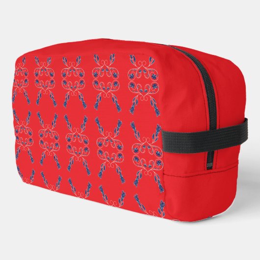 Trousse De Toilette Rouge et bleu (Coin gauche)