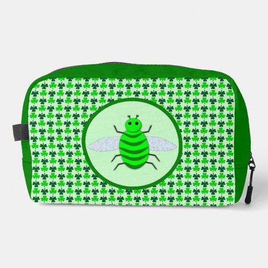 Trousse De Toilette Saint Patricks Day Bee et Shamrocks (Recto)