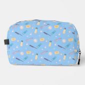 Trousse De Toilette Salle de bain Motif bleu (Recto)