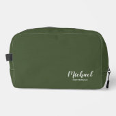 Trousse De Toilette Script moderne Salons personnalisés (Recto)