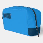 Trousse De Toilette Serious Classic Minimal Simple Blue (Coin droit)