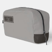 Trousse De Toilette Serious Classic Minimal Simple Grey (Coin droit)