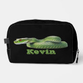 Trousse De Toilette Serpent Vert Venomère Avec Votre Nom (Recto)