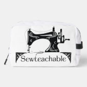 Trousse De Toilette Sewteachable Vintage Sewing Machine (Verso)