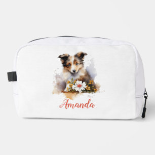Trousse De Toilette Shetland Sheepdog Chiot Pet Aquarelle
