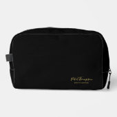 Trousse De Toilette Signature élégante du script d'entreprise (Recto)