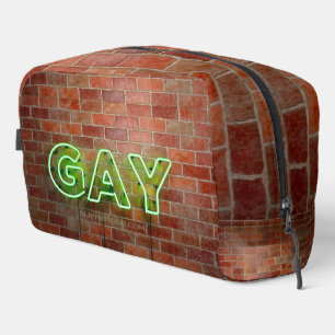 Trousse De Toilette SlipperyJoe illuminé néon gay signe lumineux vif