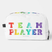 Trousse De Toilette SlipperyJoe's Team Player mots gradient rainbow c (Recto)