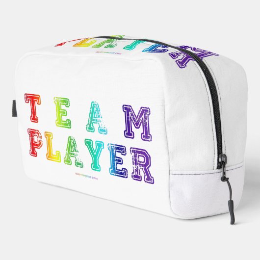 Trousse De Toilette SlipperyJoe's Team Player mots gradient rainbow c (Coin droit)