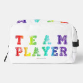 Trousse De Toilette SlipperyJoe's Team Player mots gradient rainbow c (Verso)