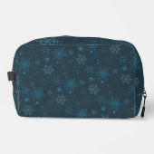 Trousse De Toilette Snowflake hiver bleu sans couture motif (Recto)