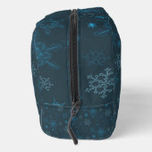 Trousse De Toilette Snowflake hiver bleu sans couture motif (Droite)