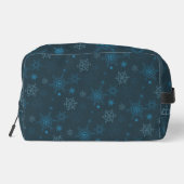 Trousse De Toilette Snowflake hiver bleu sans couture motif (Verso)