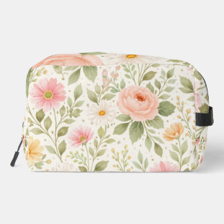 Trousse De Toilette Soft Floral Watercolor Pattern  