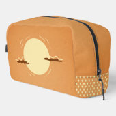Trousse De Toilette soleil occidental orange (Coin droit)