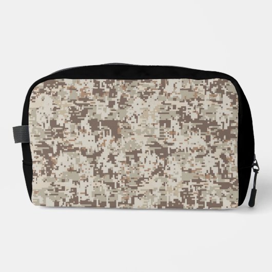 Trousse De Toilette Style désert Camouflage numérique en pixel beige (Recto)