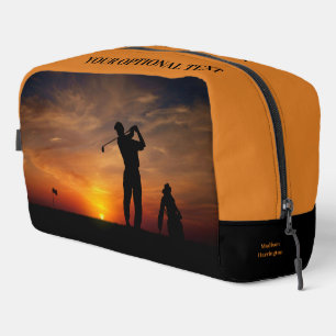 Trousse De Toilette Sunset Golfer nom personnalisé
