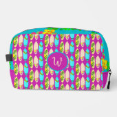 Trousse De Toilette Surf tropical et fleurs d'Hibiscus (Recto)