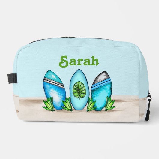 Trousse De Toilette Surfboards rétro personnalisés (Recto)