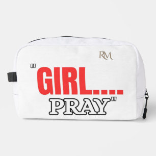 Trousse De Toilette T-shirt Girl Pray Chemise chrétienne basée sur l
